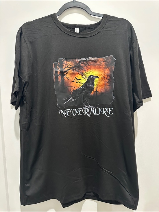 Other - Nevermore Raven Graphic T-Shirt - Black
